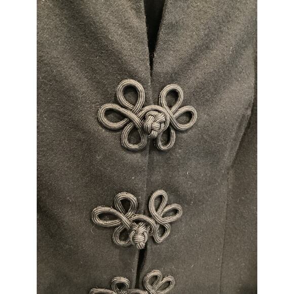 Vtg Pendleton Womens Wool Blazer Size Large Black Asian Classic Gothic Artsy - Picture 5 of 6